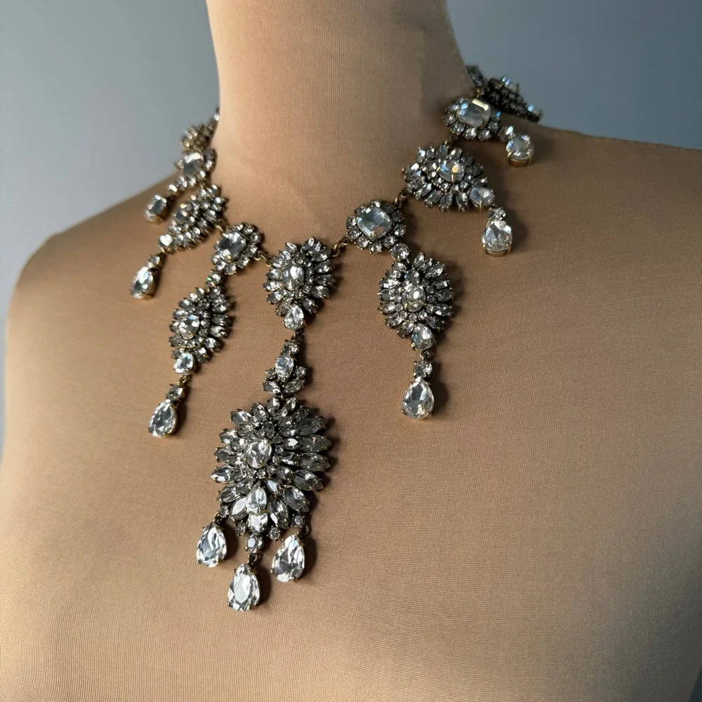 Statement Adjustable Necklace Vintage Style J.Crew - Picture 1 of 16